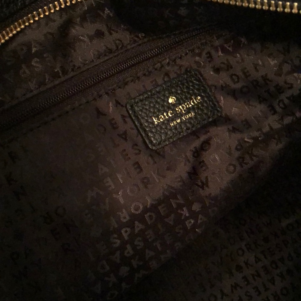 Beautiful! β οΈ Kate spade black leather bag NWT β οΈ - Picture 4 of 6